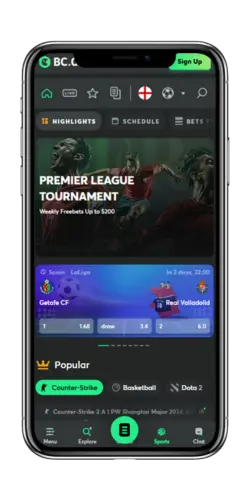 BC Game Mobile Betting